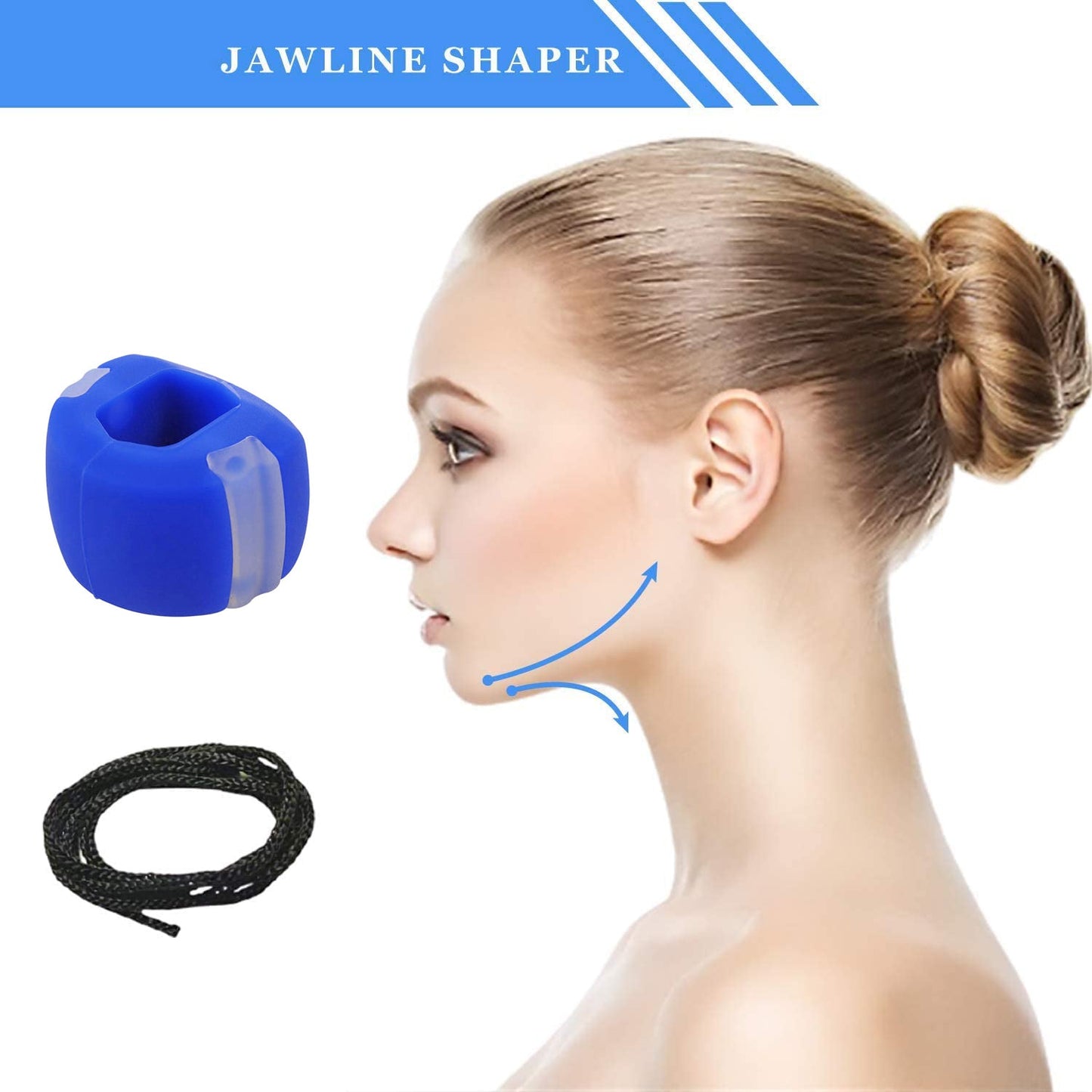 6268 Set of 6Pc Jawline Exerciser Tool Men & Women, Double Chin Reducer for Women and Men DeoDap