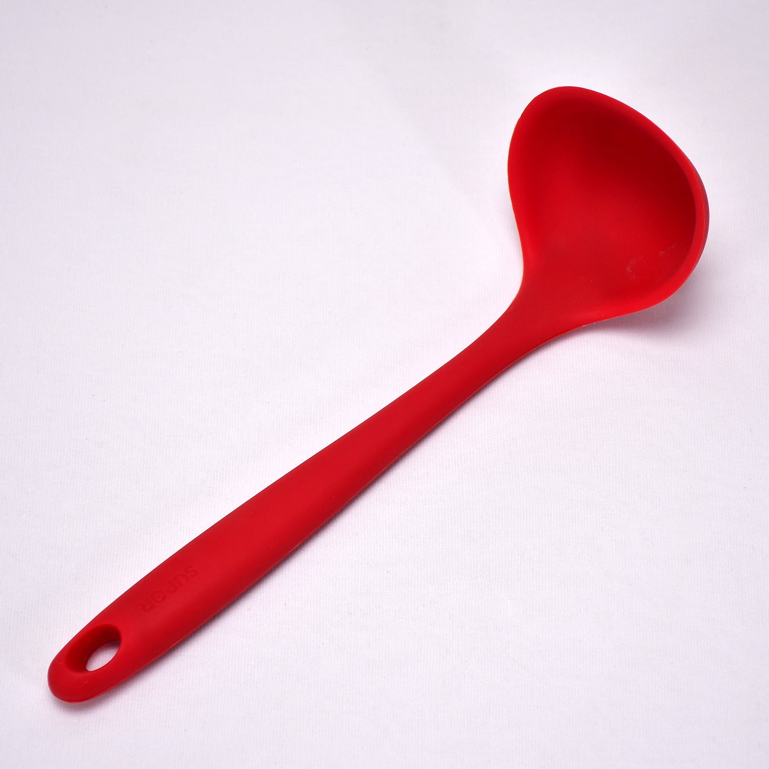 2300 Silicone soup Spoon, Heat Resistant Soup Ladle Scoop with Solid Coating Handle DeoDap