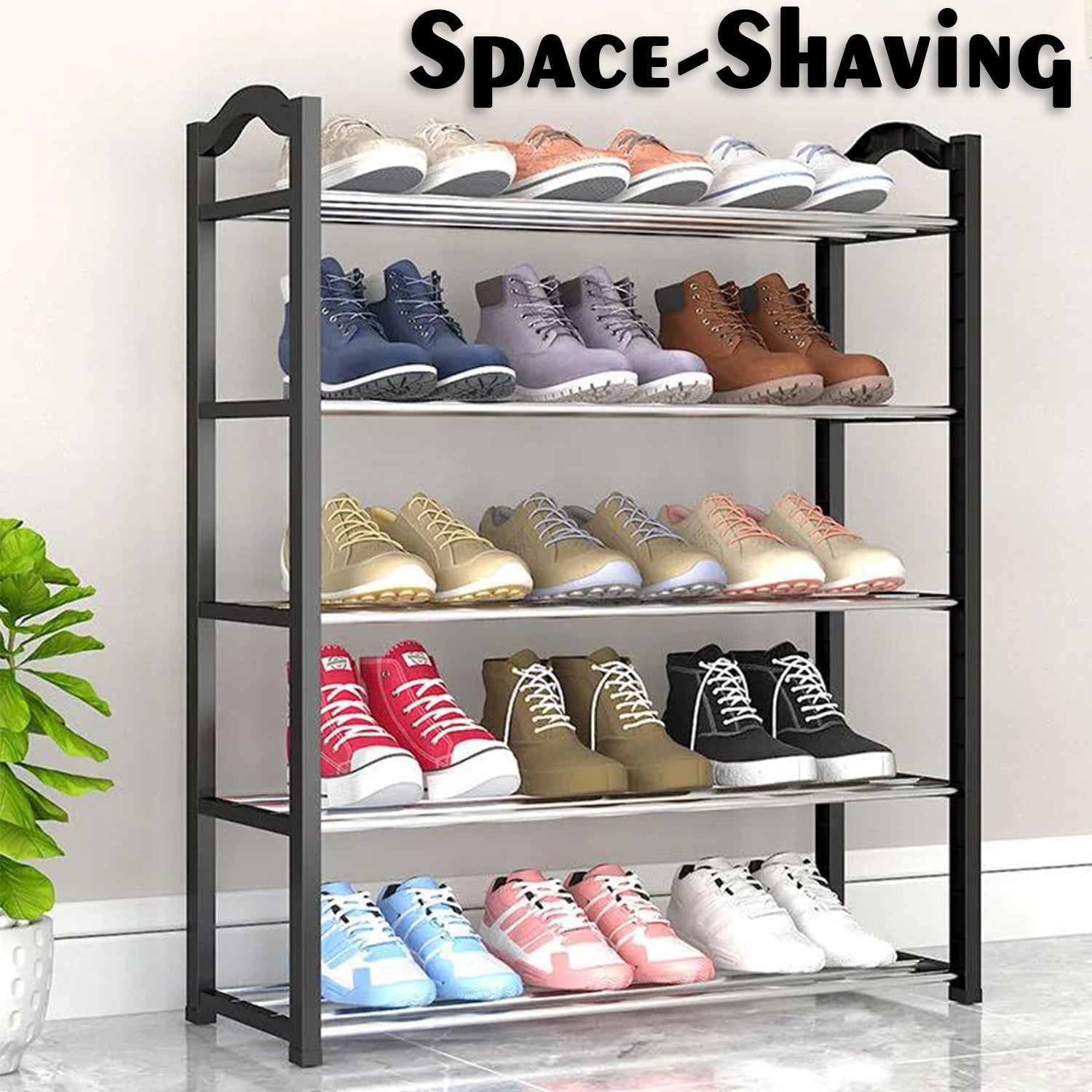 9106A Simple Shoe Rack Simple Practical Sufficient Capacity for Home , Chappal Stand DeoDap