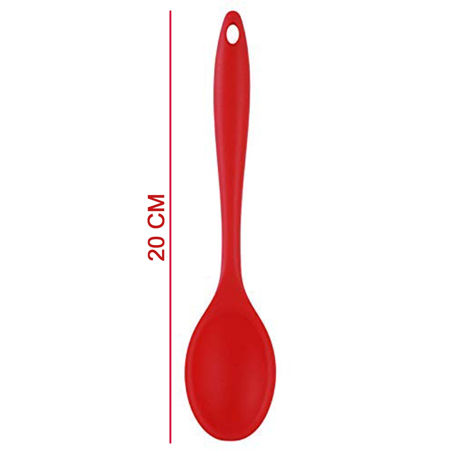 2101 Non-Stick Small Silicone Stainless Steel with Silicone Coating Spatula spoon. DeoDap