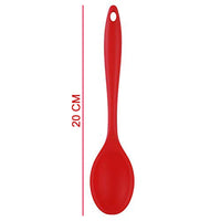 2101 Non-Stick Small Silicone Stainless Steel with Silicone Coating Spatula spoon. DeoDap