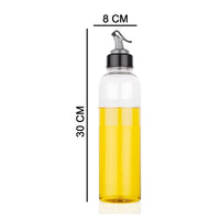 2288 1ltr Glass Oil Dispenser With Lid - Clear, Drip Free Spout, Controlled Use. DeoDap